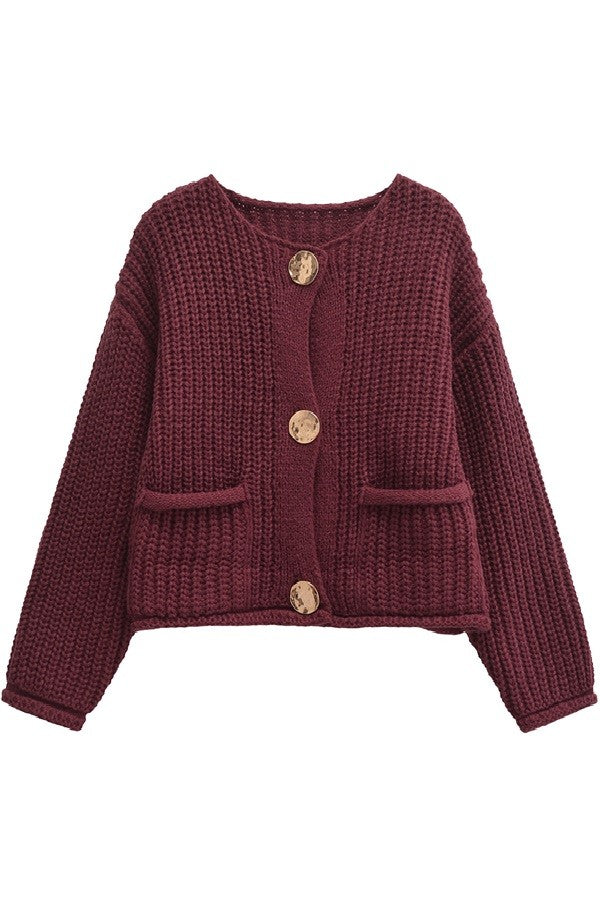 Greatest Sparkle Sweater Vest (Burgundy)