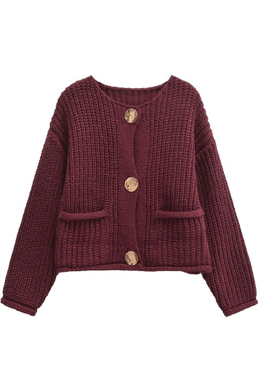 Greatest Sparkle Sweater Vest (Burgundy)