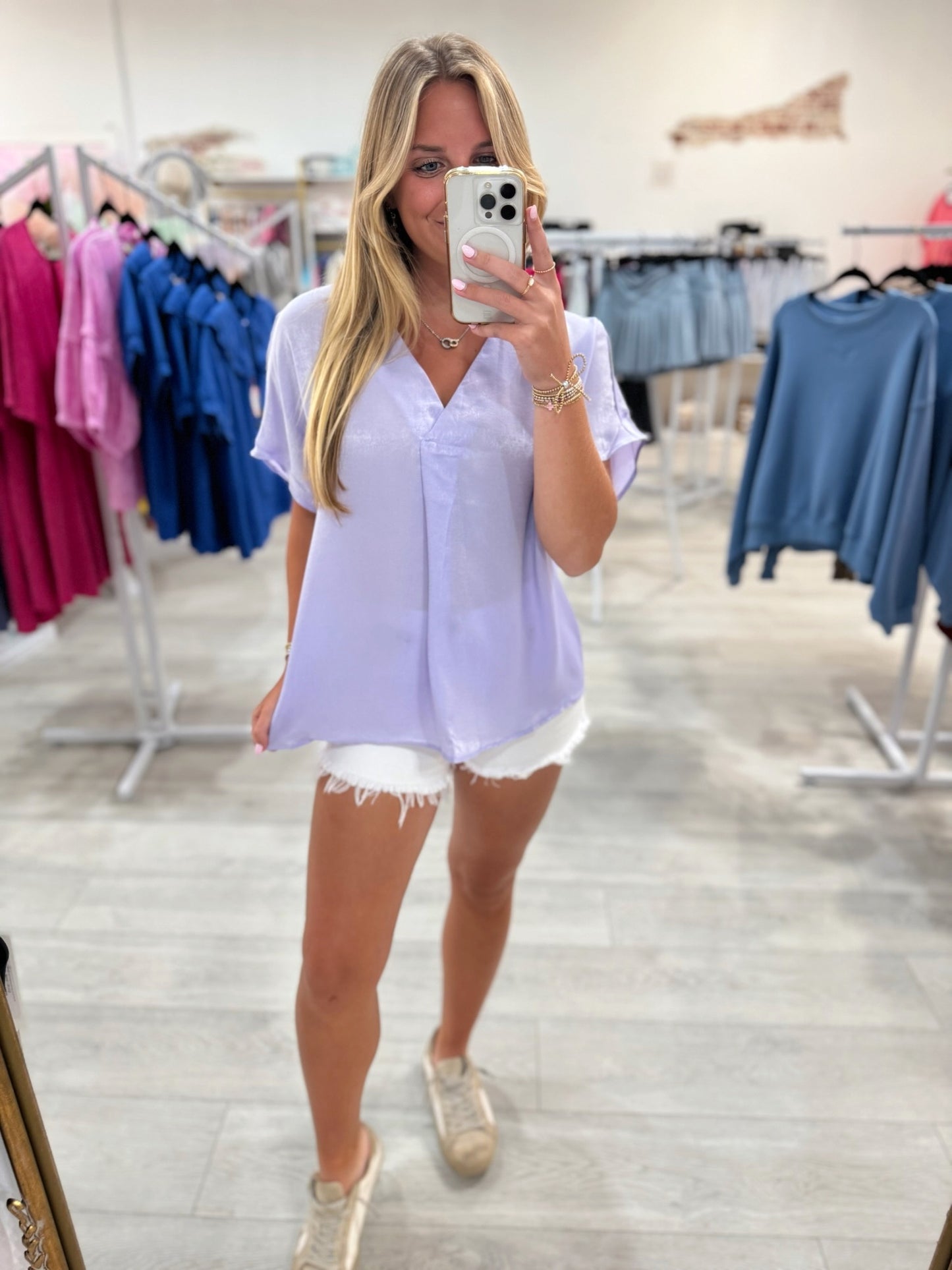 At This Point Blouse (Lavender)