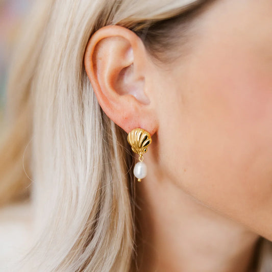 Shell & Pearl Studs
