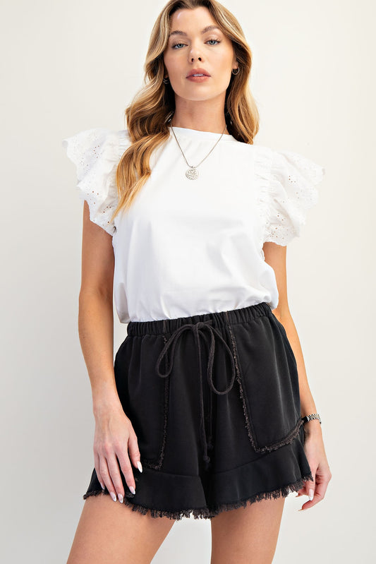 Everyday Moments Washed Shorts (Ash)