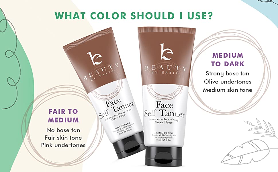 Self Tanner Face Lotion 3oz (Medium to Dark)