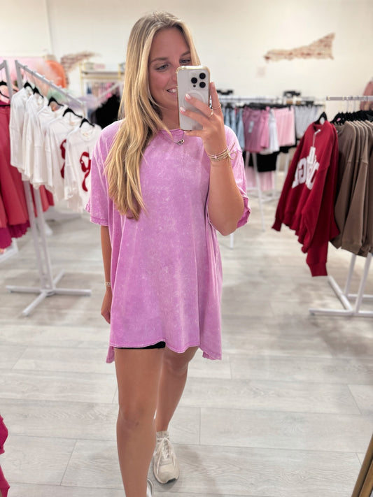 Time For Fun Top (Bright Mauve)