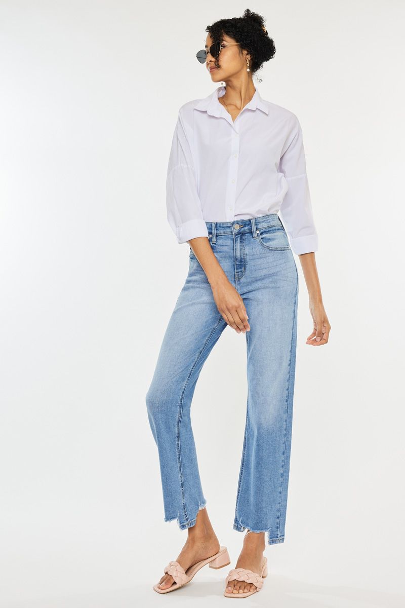 Kendall High Rise Straight Jeans