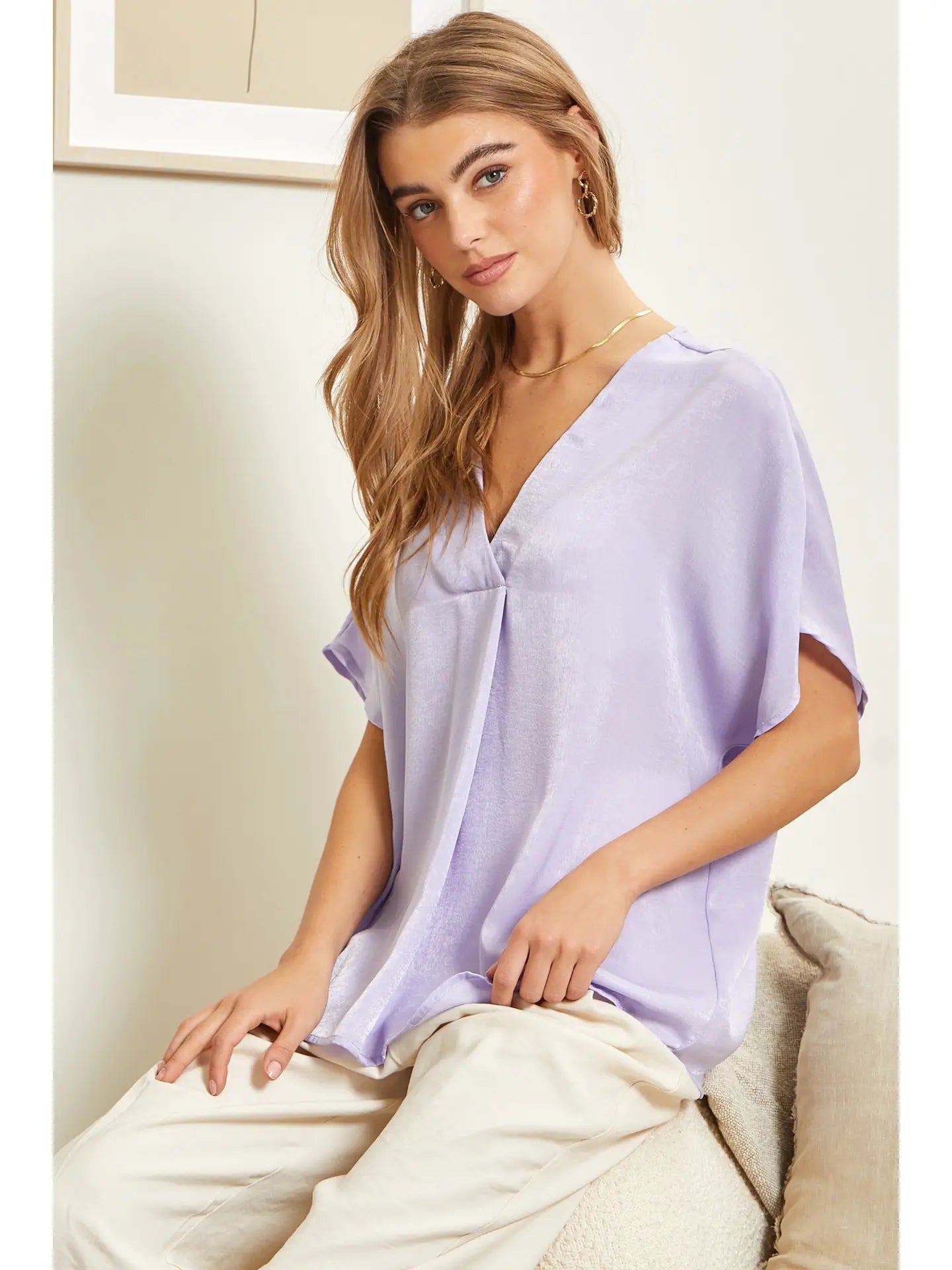 At This Point Blouse (Lavender)