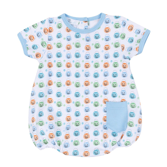 Pumpkin Party Print Bubble - Light Blue