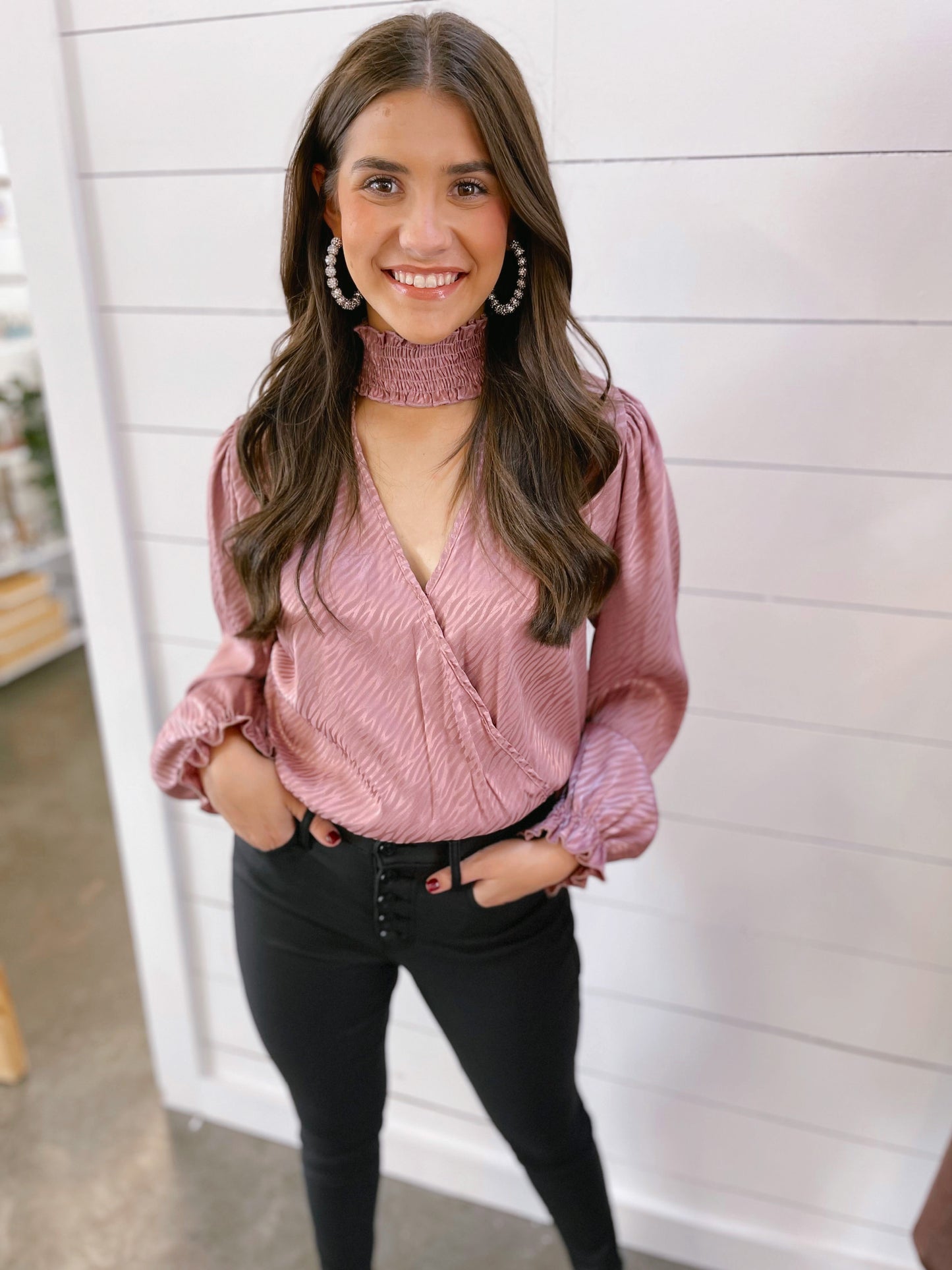 Mauve Long Sleeve Bodysuit