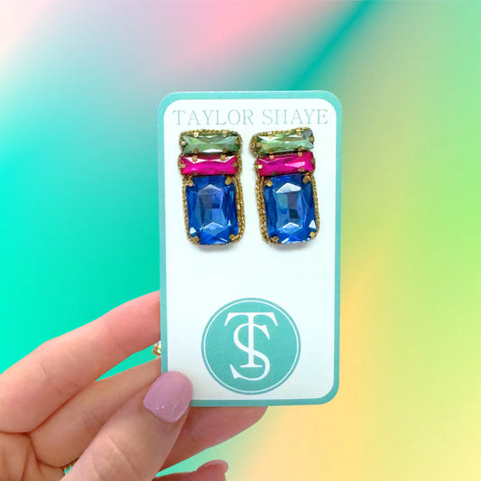Crystal Gem Studs (Multi)