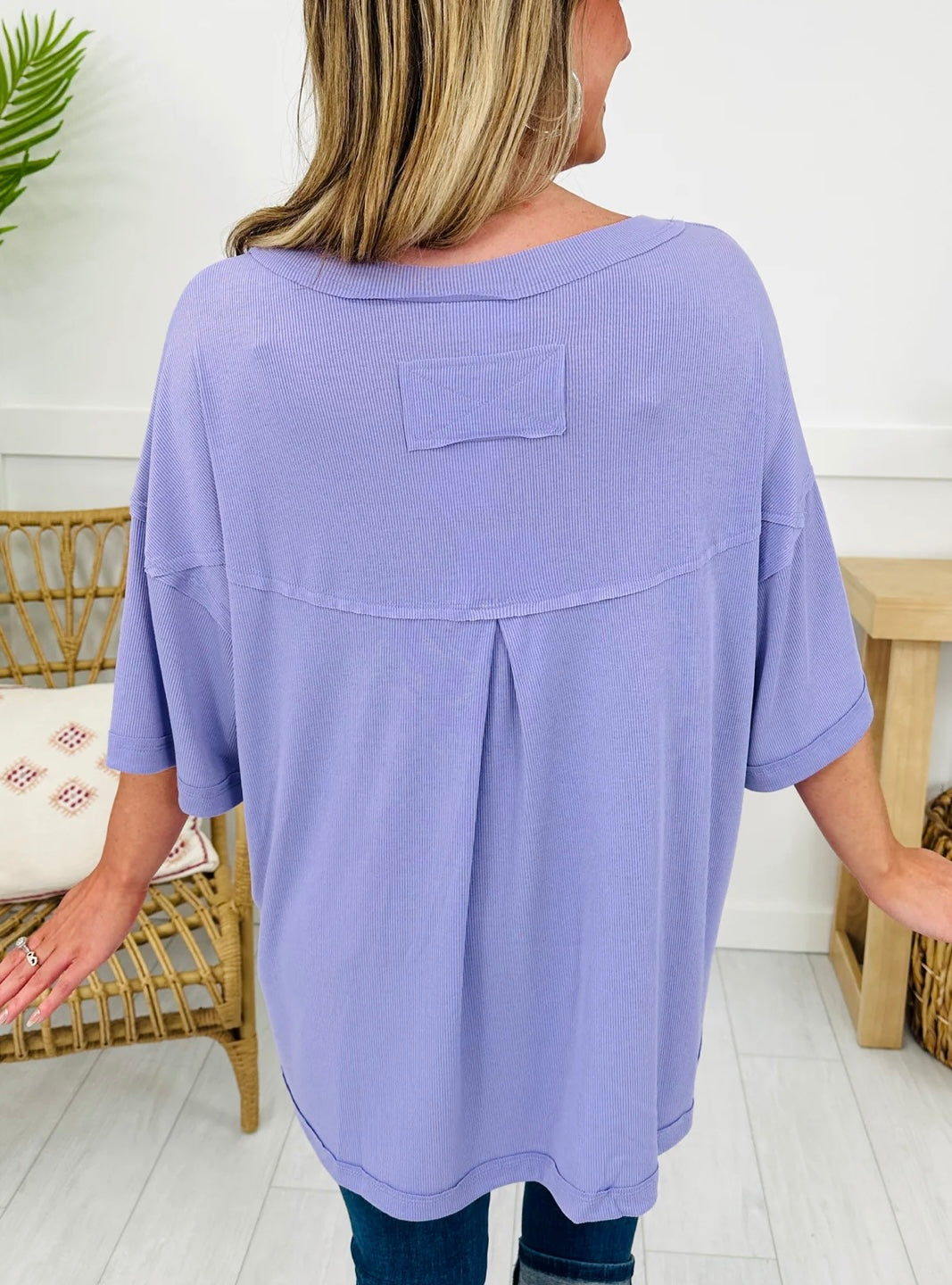 Hidden Smiles Top (Lilac)