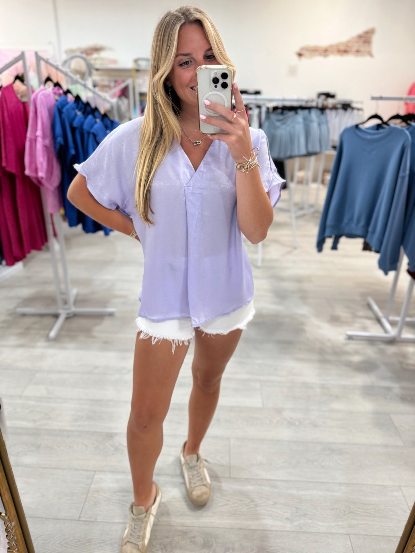 At This Point Blouse (Lavender)