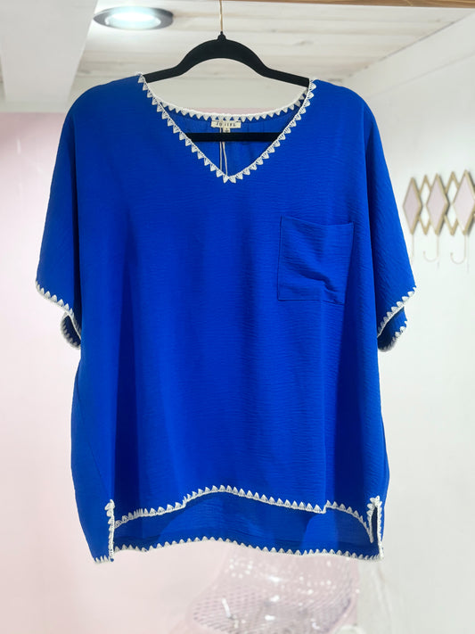 Say Less Top (Royal Blue)