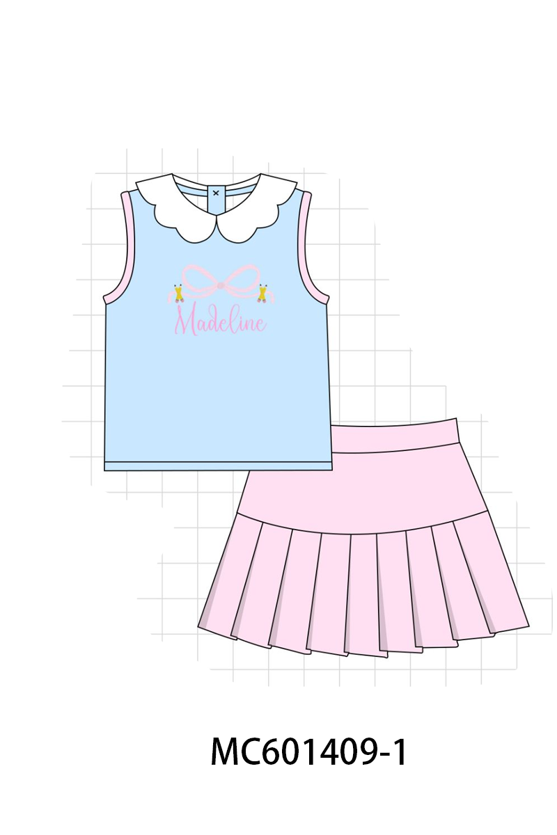 PO80 Back to school bow monogram embroidery collection