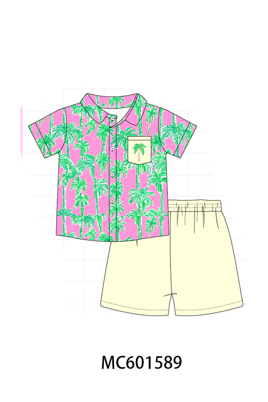 PO80 Palm tree print ruffle collection 2