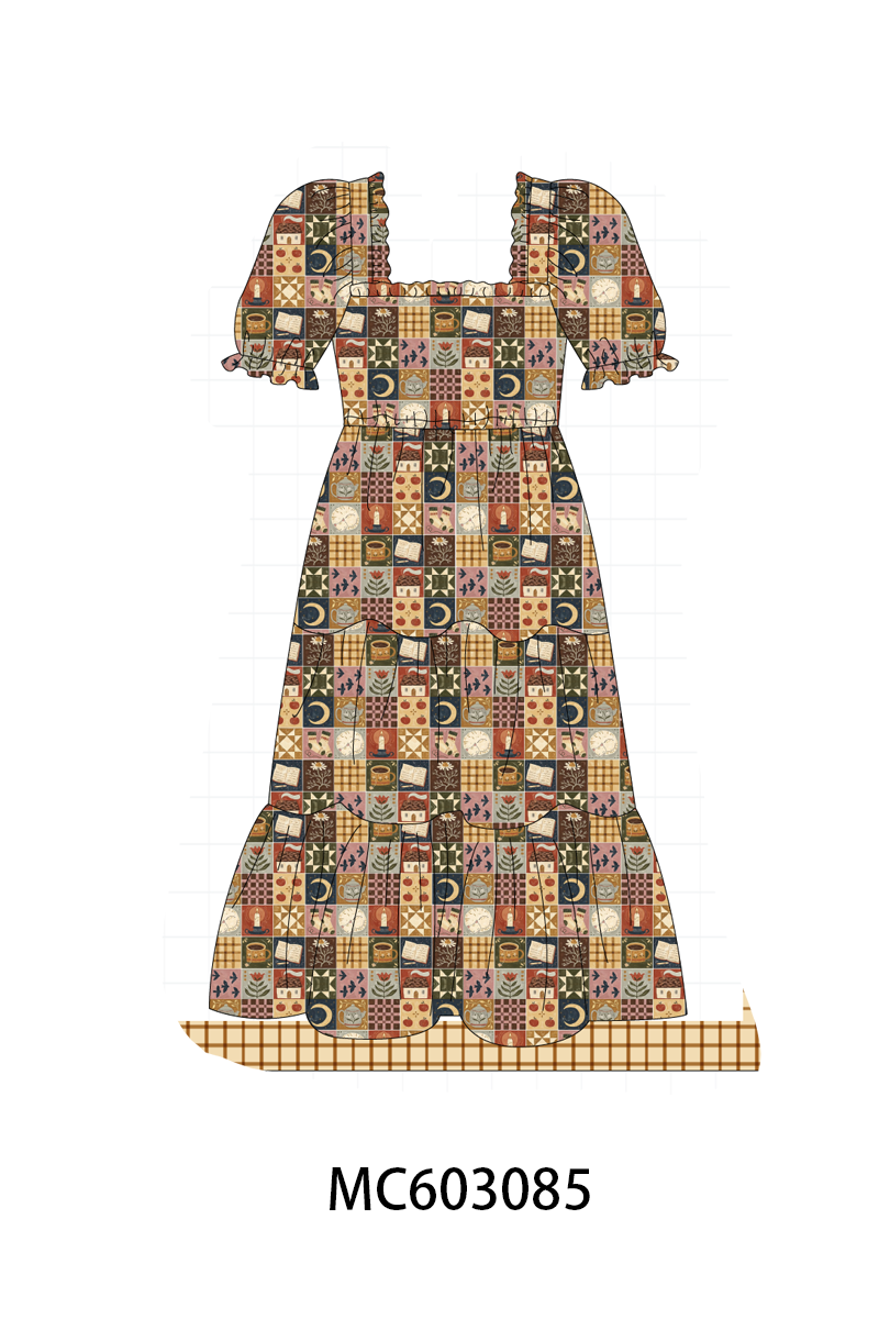 PO83 Made to worship embroidery checkered collection