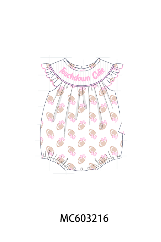PO83 Pink&blue touchdown smocked collection