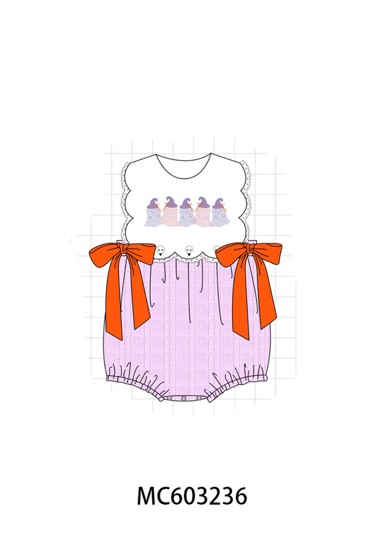 PO83 Halloween ghost embroidery collection