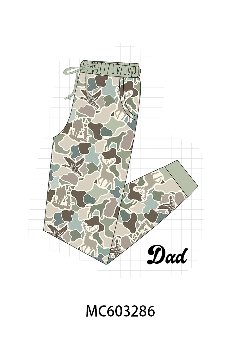 PO83 Green camouflage hunting print bamboo collection