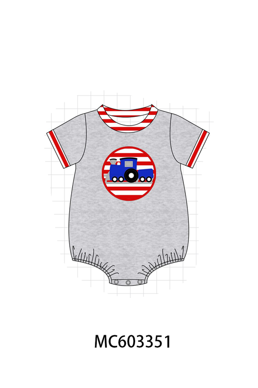 PO83 Grey train applique collection