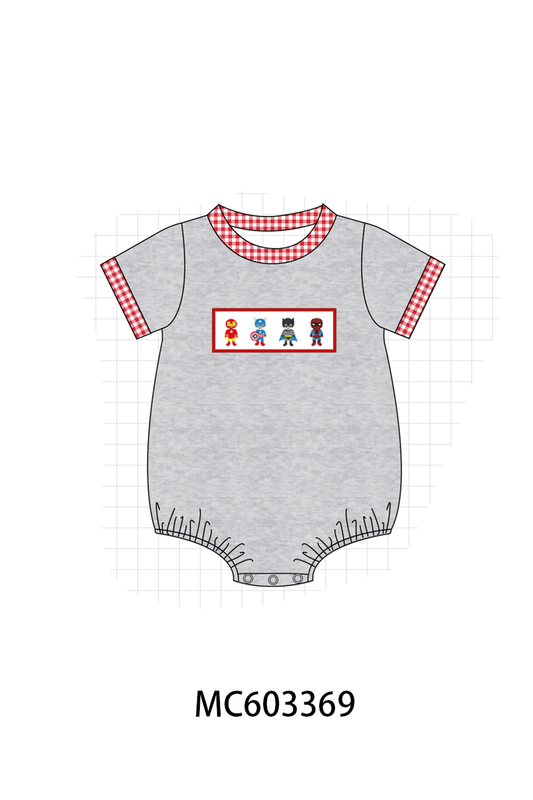 PO83 Grey character embroidery collection