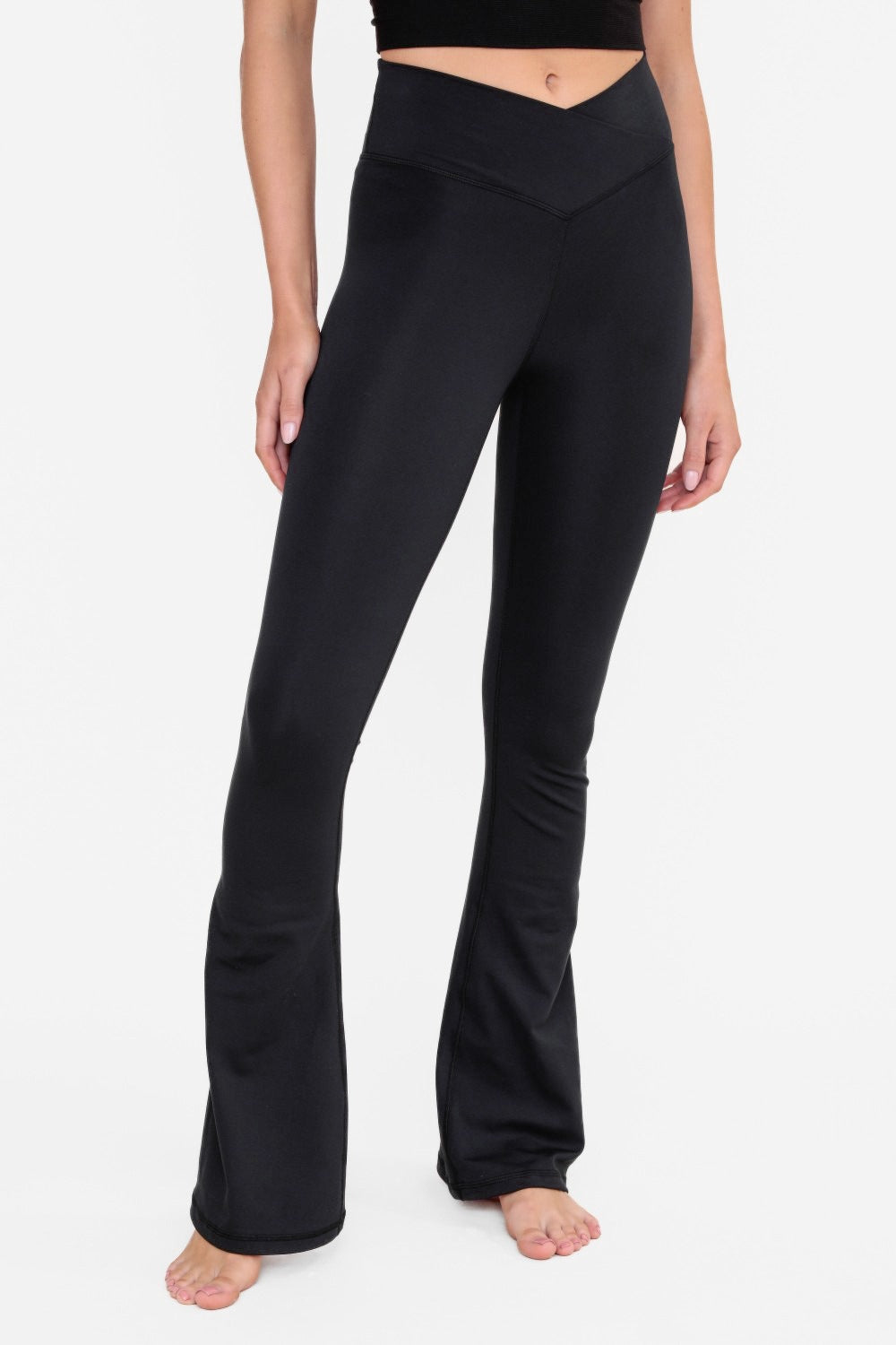 Modal Wide Leg Pants - Black, Women's Trousers & Yoga Pants
