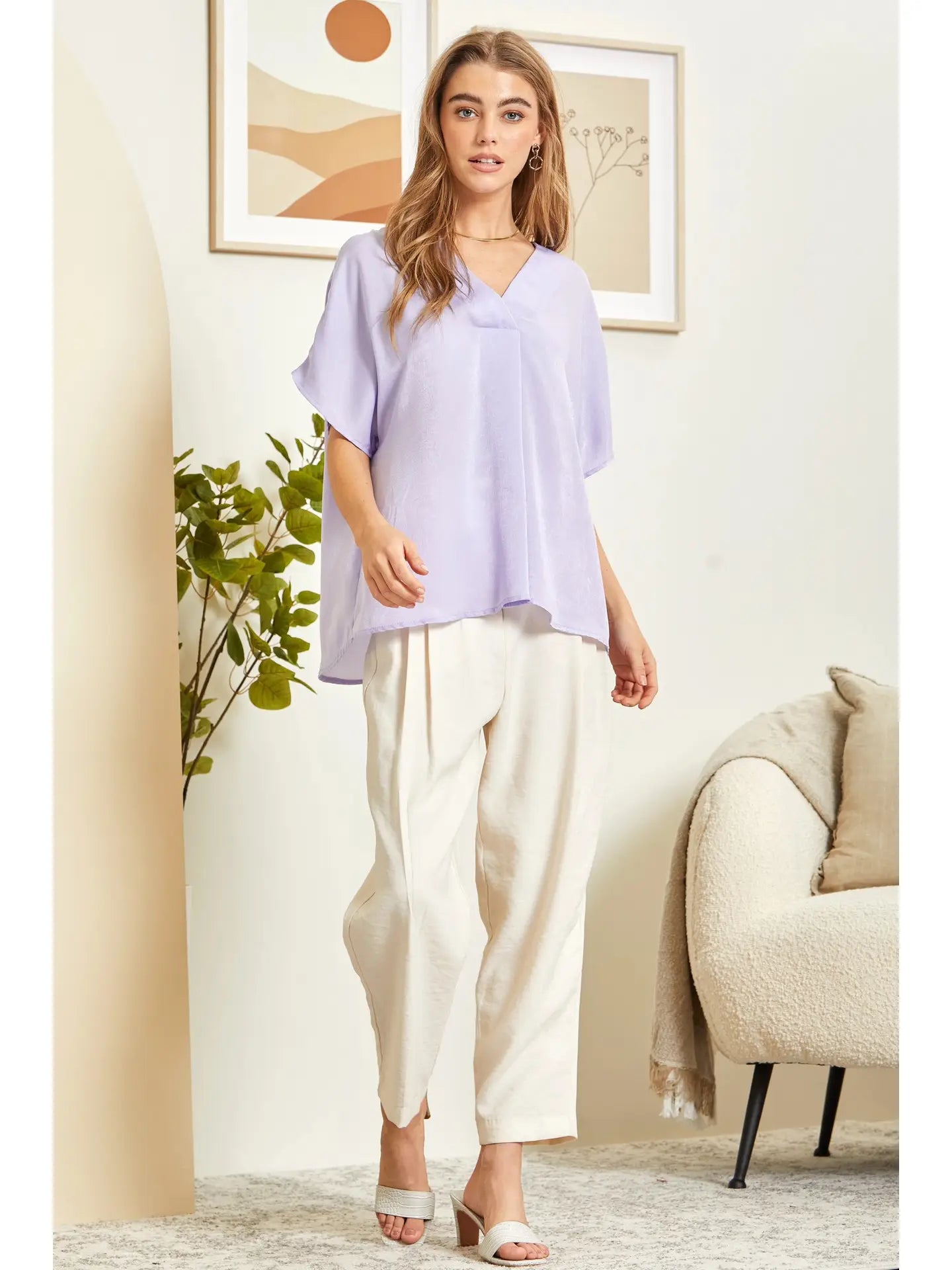 At This Point Blouse (Lavender)