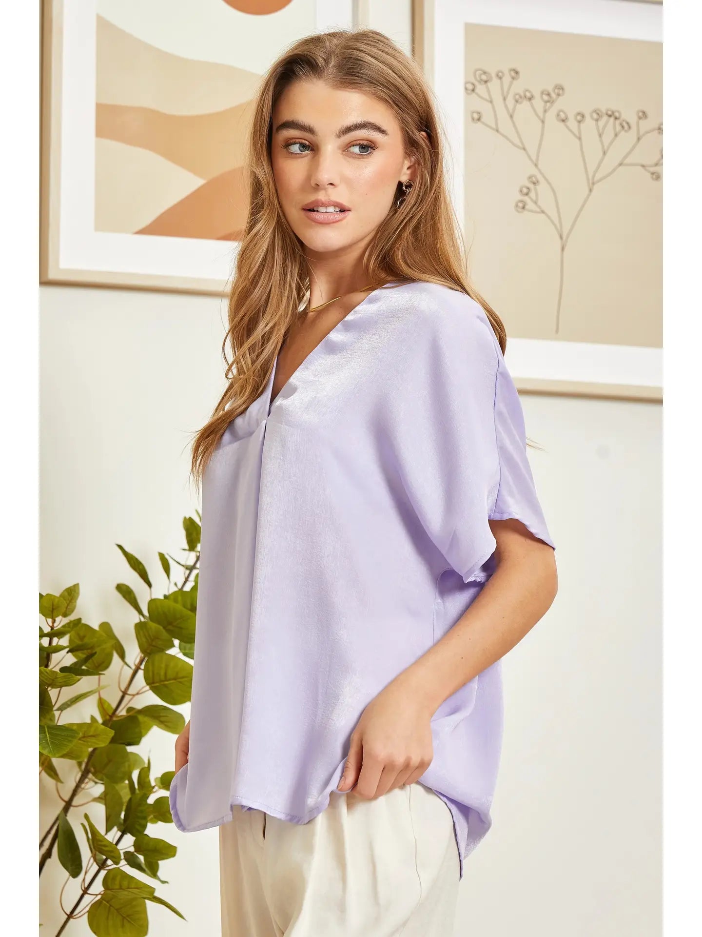 At This Point Blouse (Lavender)