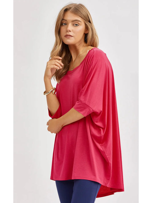 No Big Deal Top (Hot Pink)