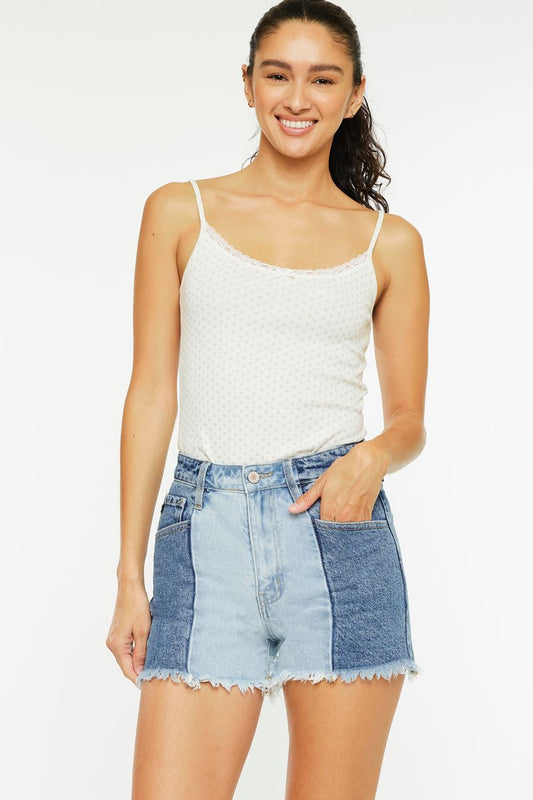 Becca High Rise Denim Shorts