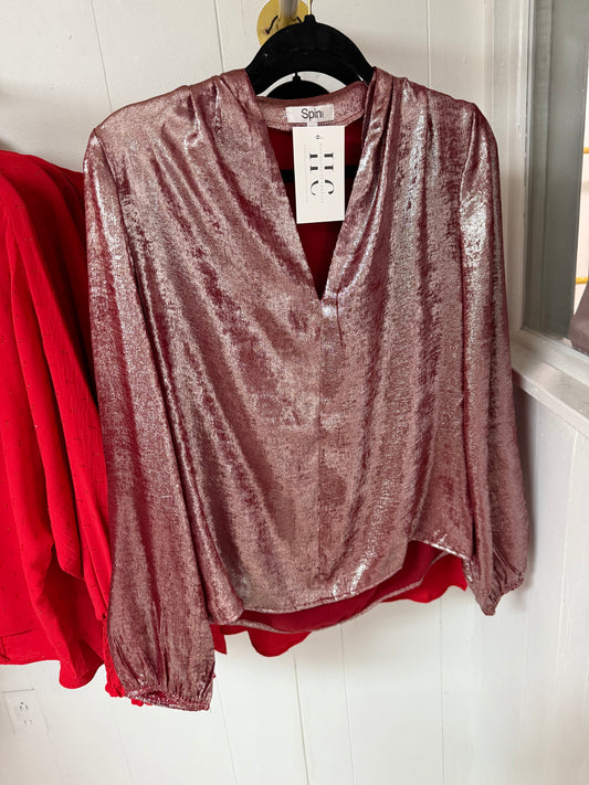 A Part of It Blouse (Silver/Pepper) *Pluz Size