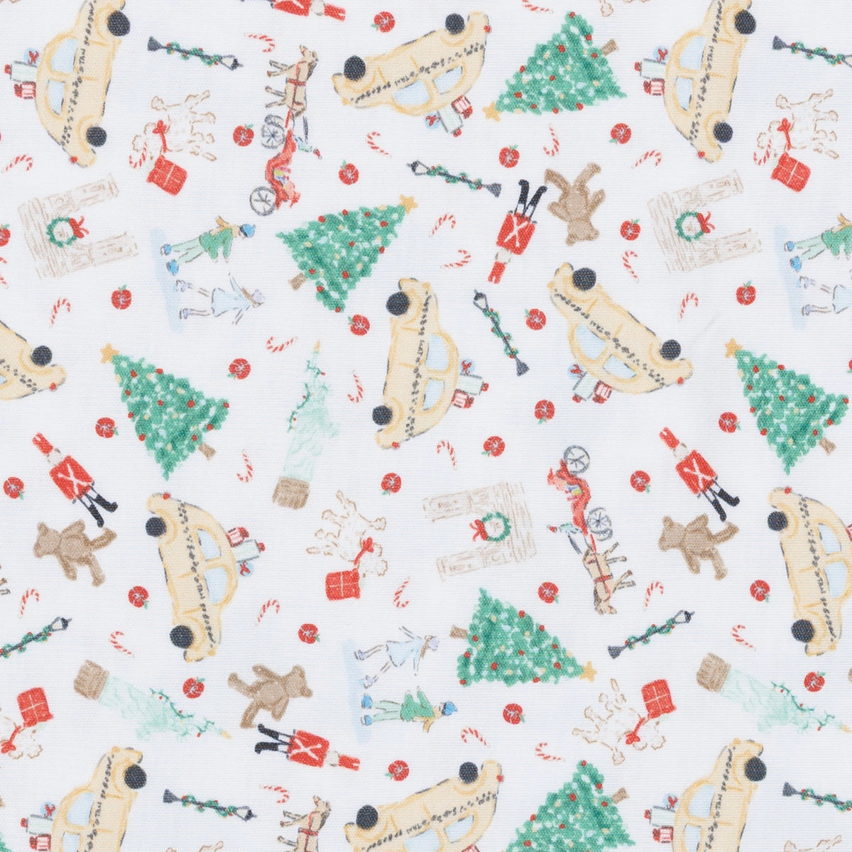 Christmas in the City Print Zip Footie