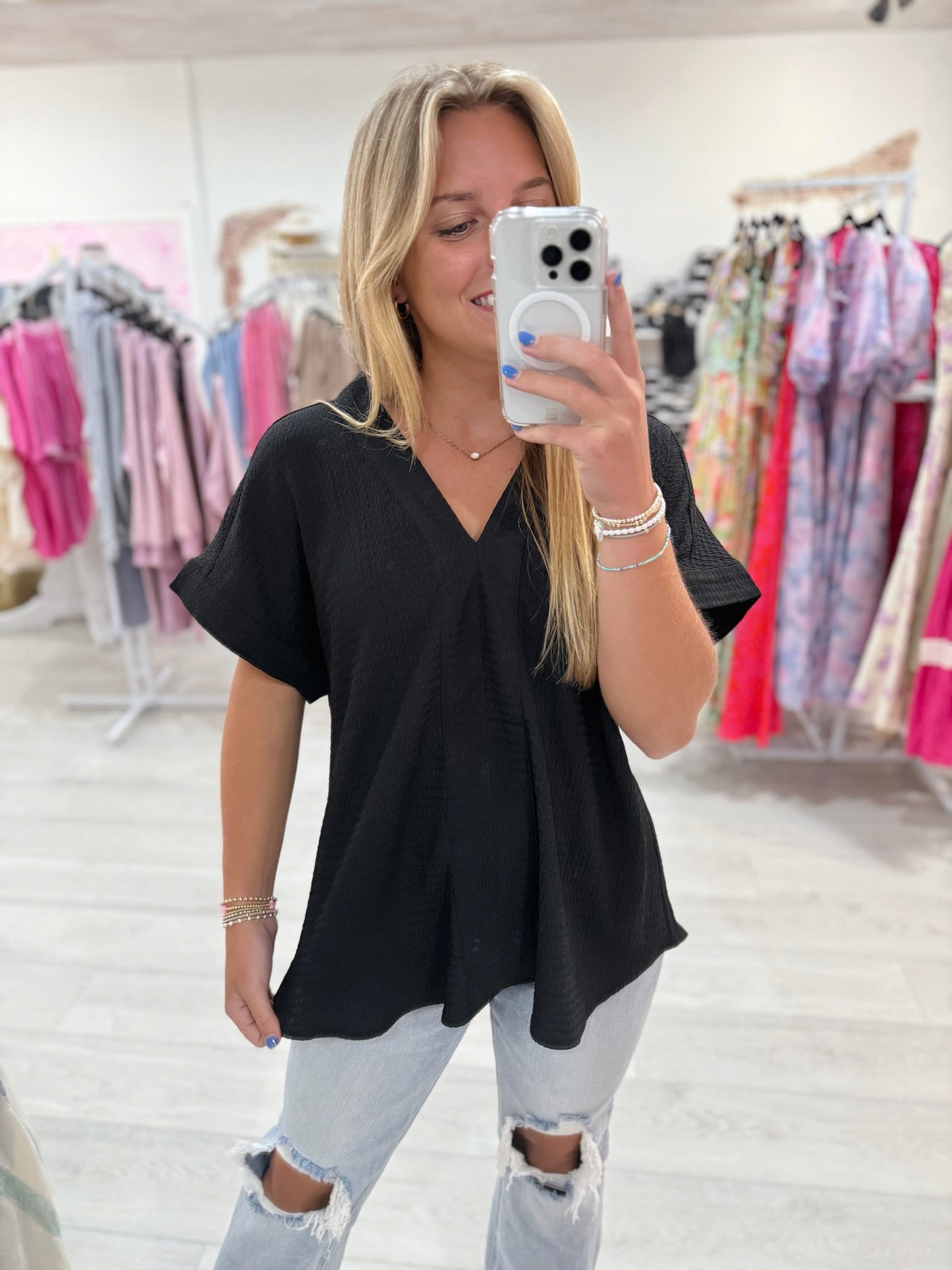 Essential Pick Blouse (Black)