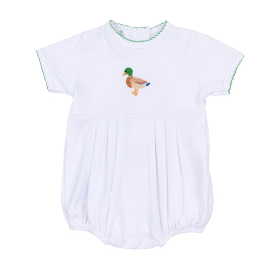 Mallard Moments Hand-Embroidered Boy Bubble
