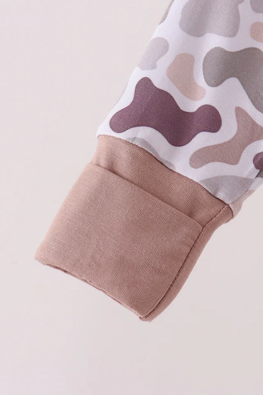Camouflage bamboo romper