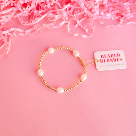 Pearl Poppi Bracelet in Gold