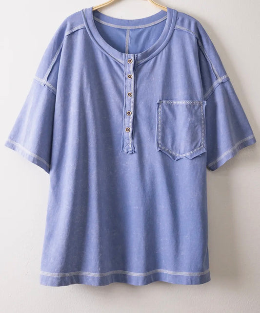 * PREORDER * Say No More Mineral Washed Oversized Tee