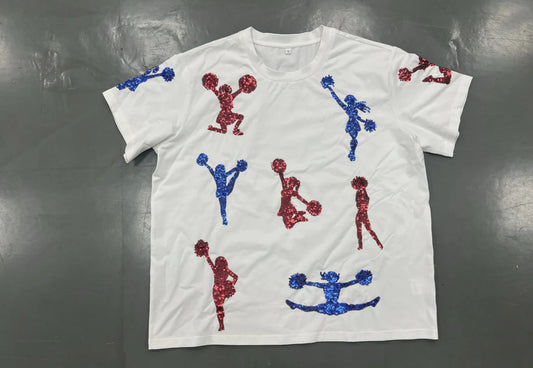 Preorder Sequin Cheerleader T-Shirt (4 colors available)