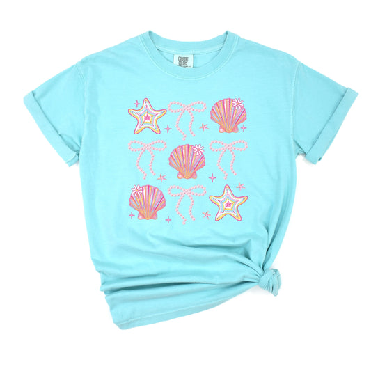 Beach Pearls | Girls Summer Tee (Mint)