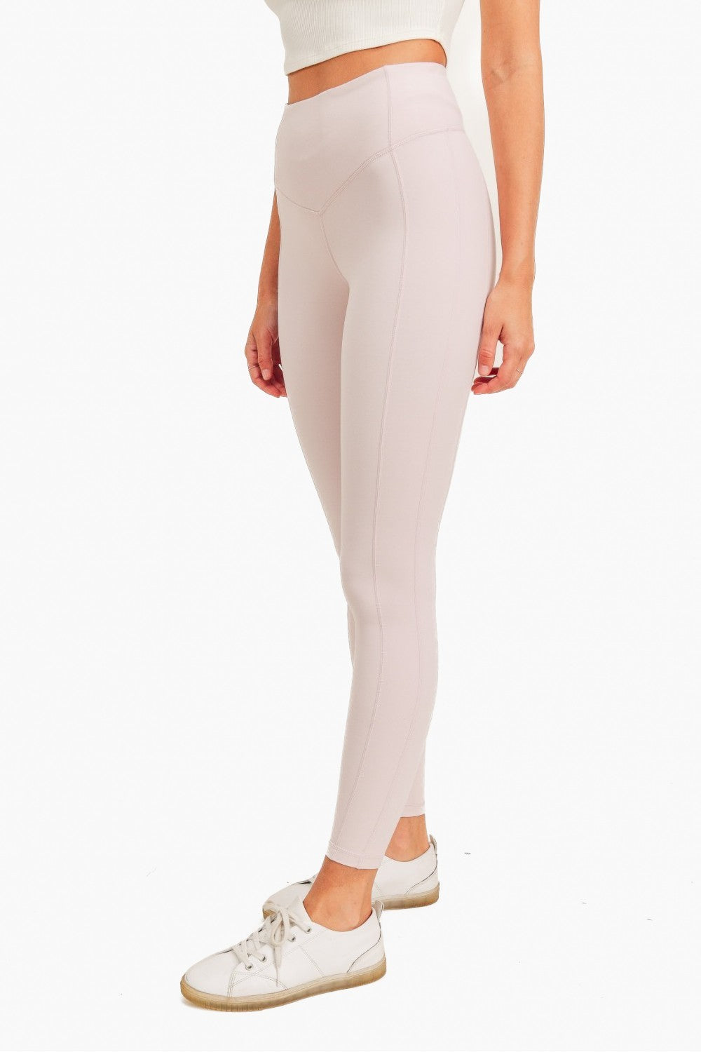 In The Zone Highwaist Leggings (Light Pink)