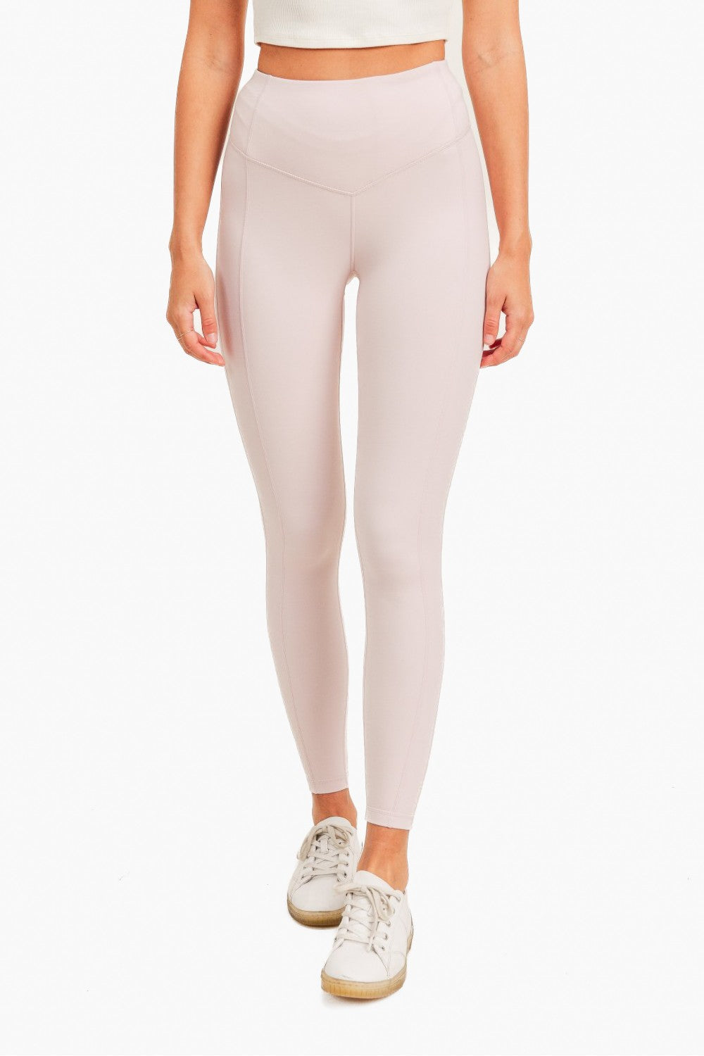 In The Zone Highwaist Leggings (Light Pink)