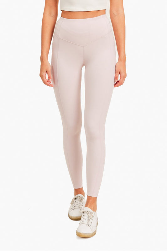 In The Zone Highwaist Leggings (Light Pink)