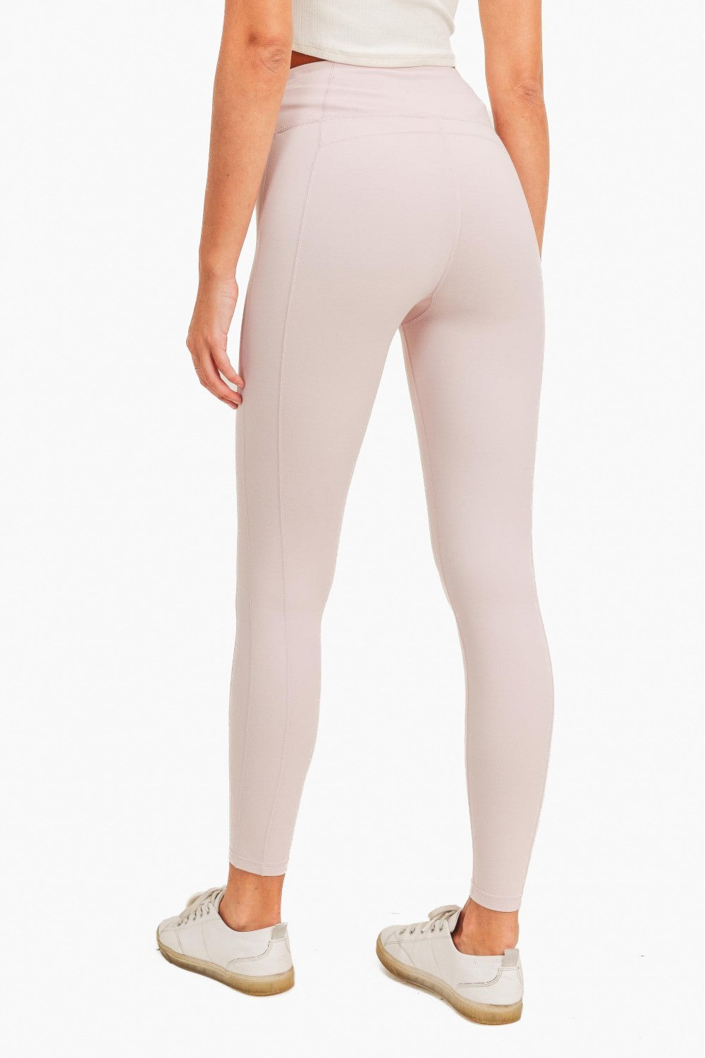 In The Zone Highwaist Leggings (Light Pink)