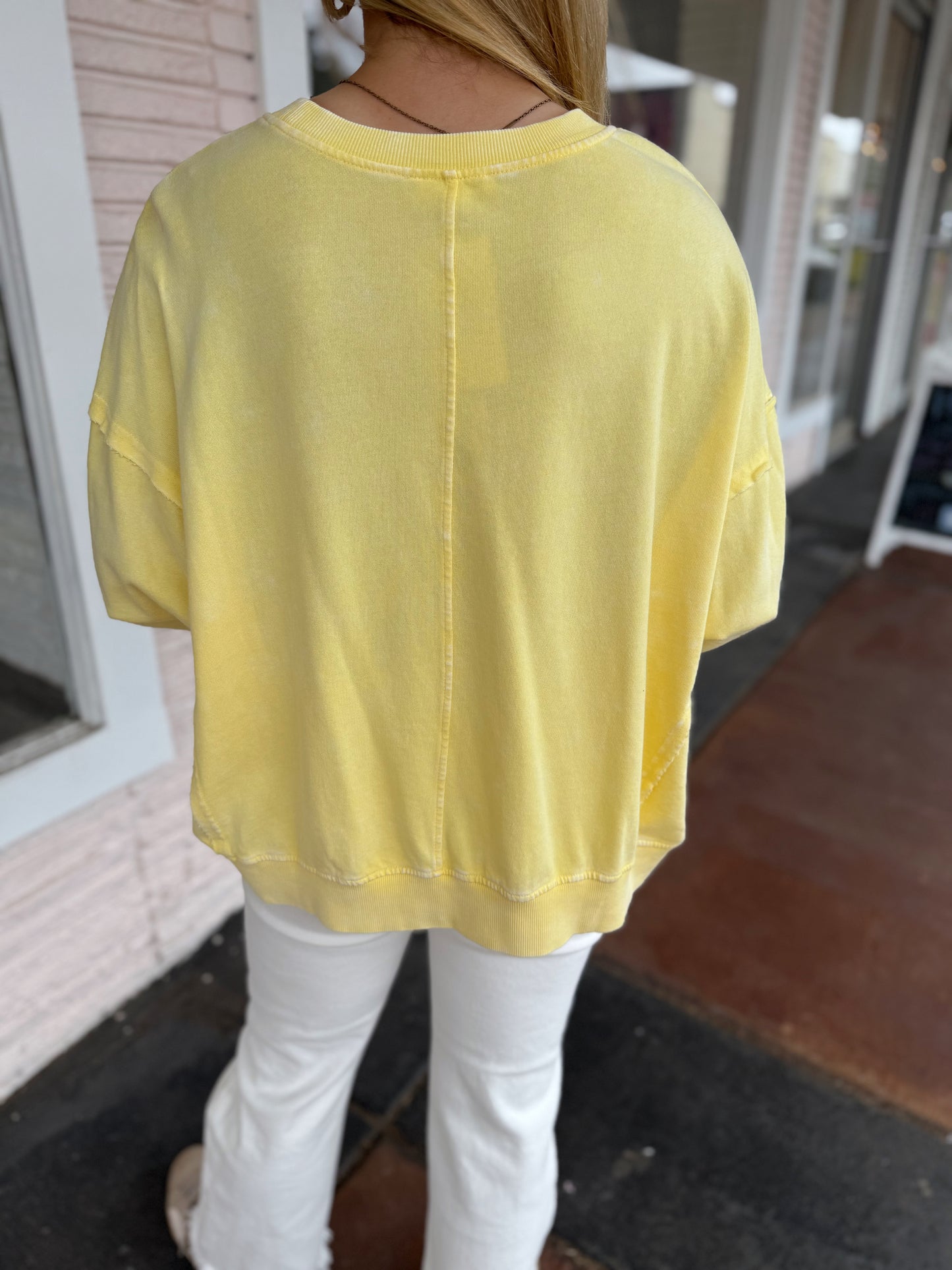 Warm Up To You Flower Top (Lemon)