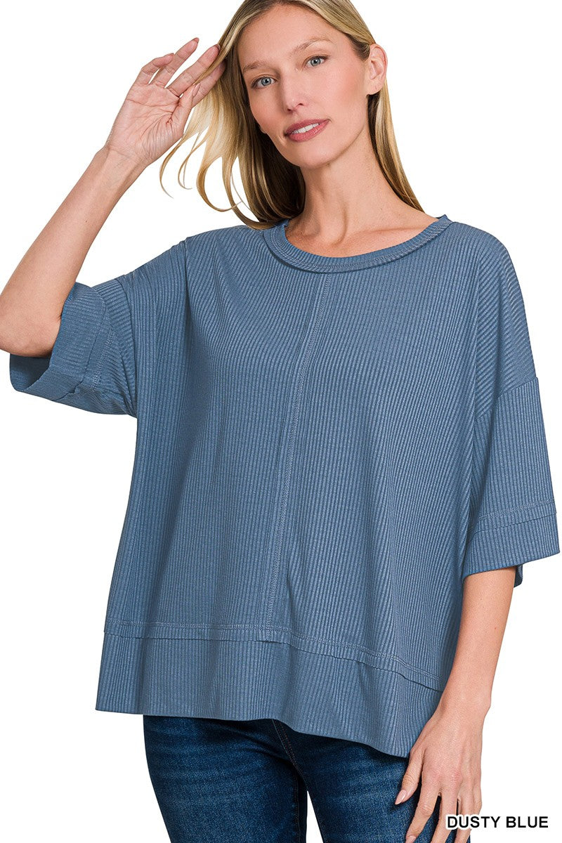 Take A Look Top (Dusty Blue)