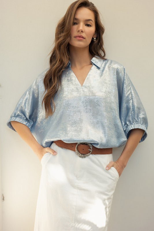 Switch It Up Top (Blue) *Plus Size