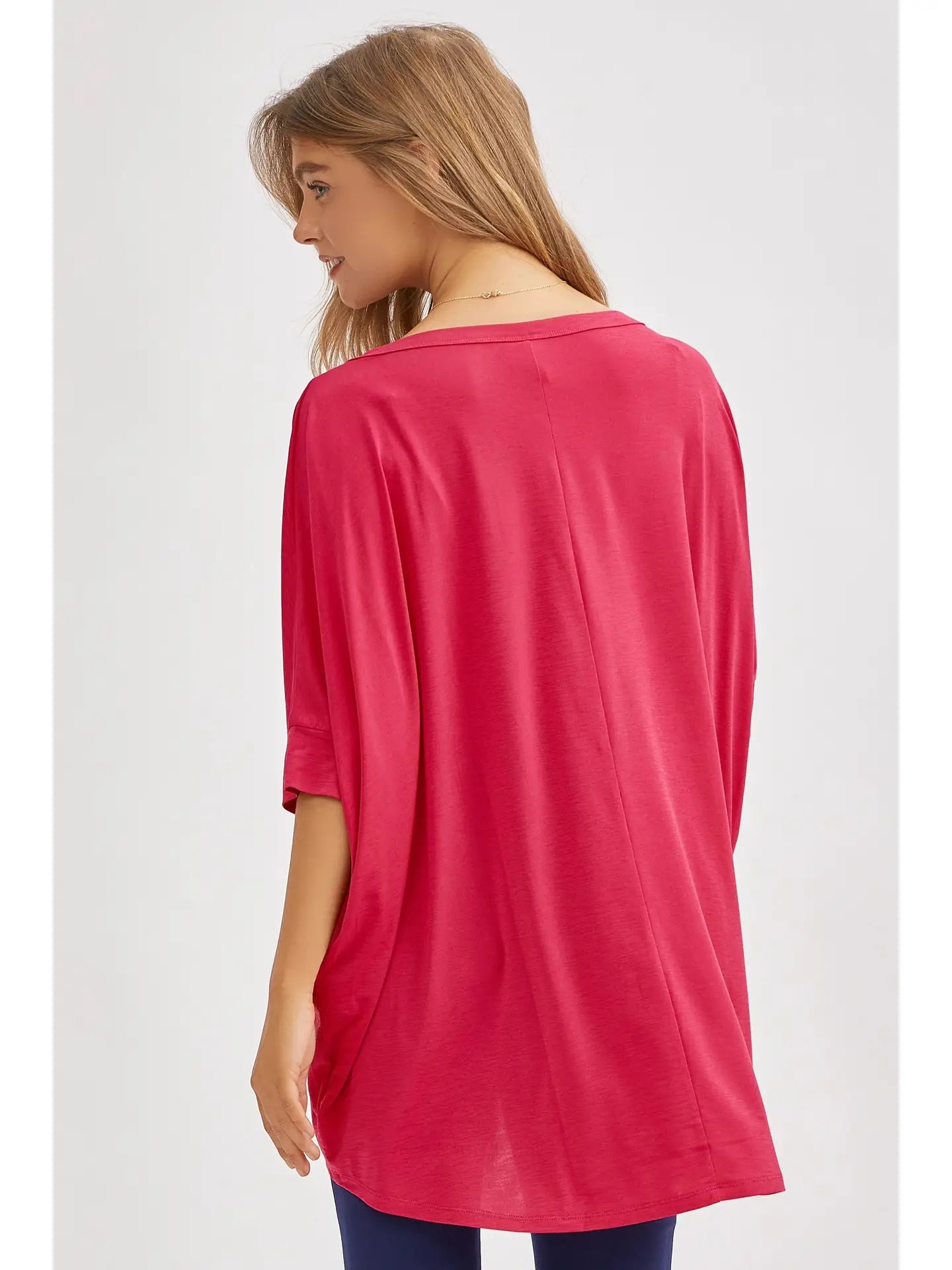No Big Deal Top (Hot Pink)