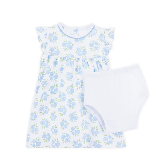 Dreamy Hydrangeas Print Dress