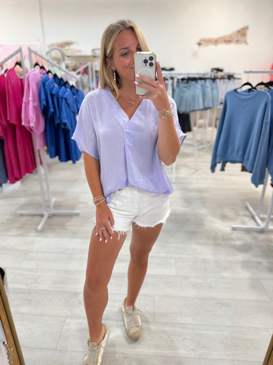At This Point Blouse (Lavender)