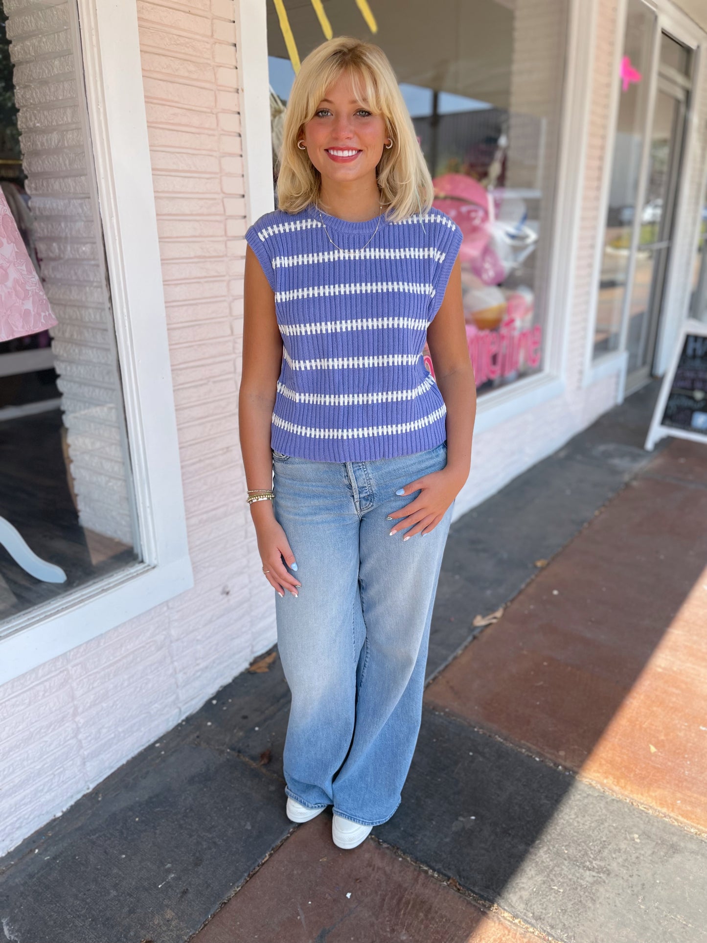 Cutest Spirit Top (Lavender/Ivory)