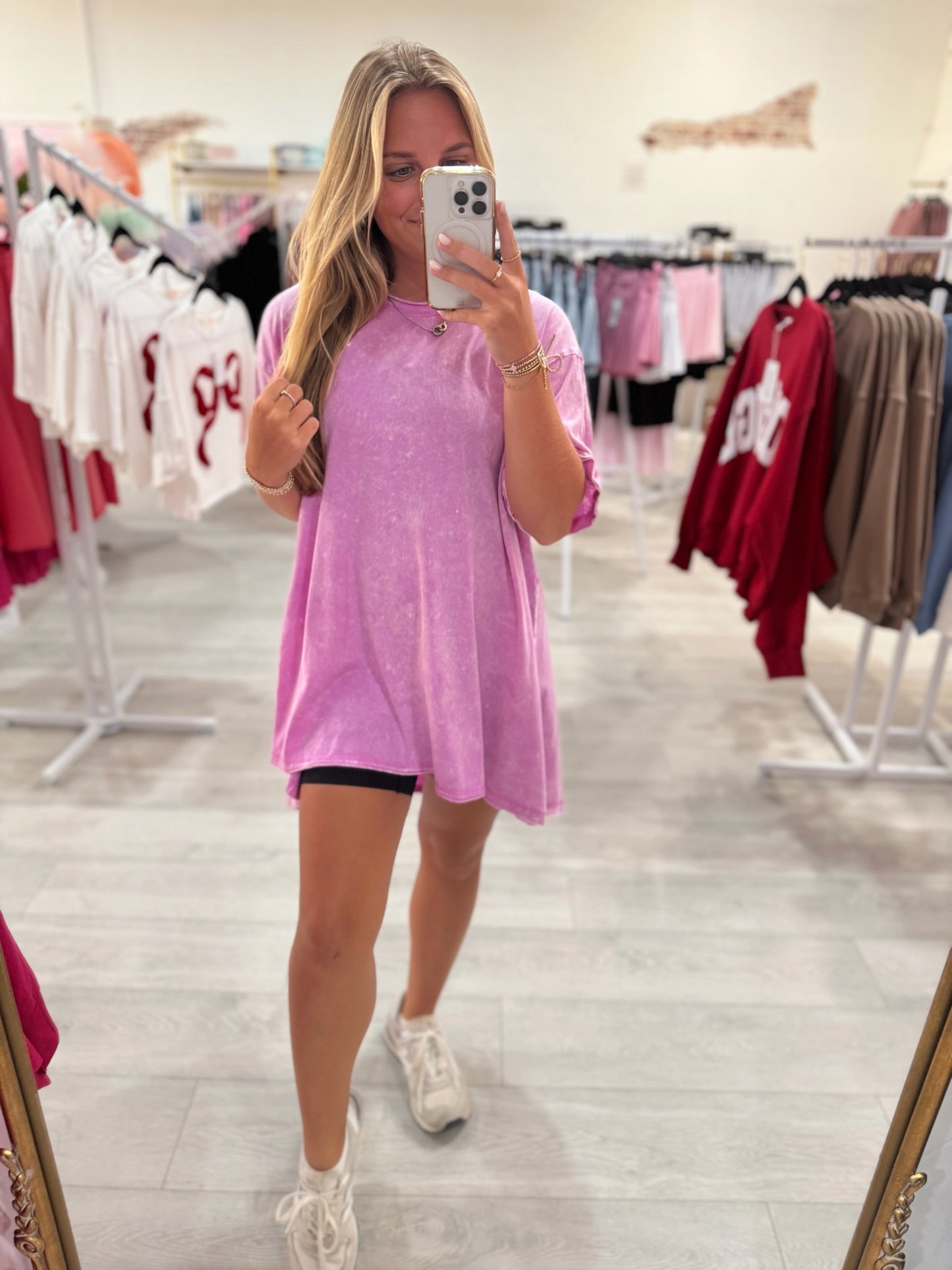 Time For Fun Top (Bright Mauve)