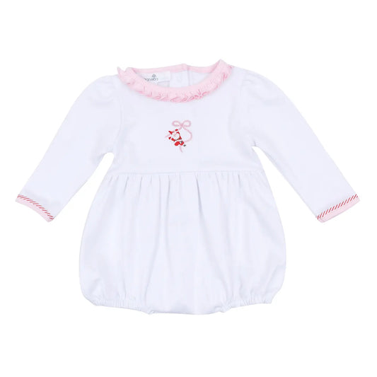 Jolly Ribbons Hand-Embroidered Long Sleeve Ruffle Bubble